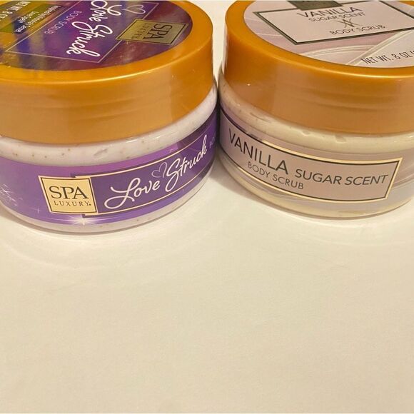 🛍️SPA LUXURY Love ❤️ Struck Body Scrub & Vanilla sugar Scent 8 OZ (227g) - Picture 6 of 10